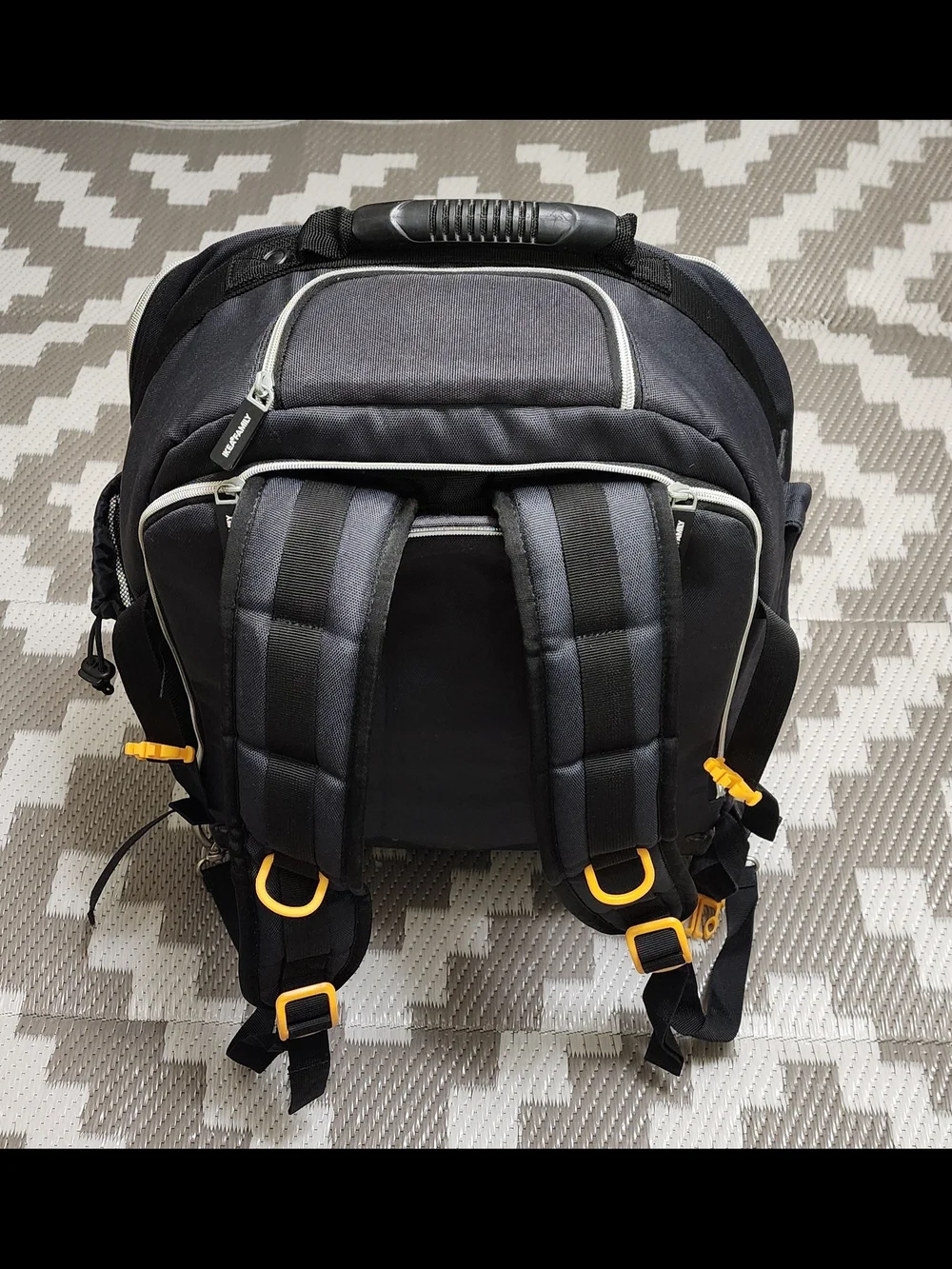 IKEA Black Backpack with Yellow Accent - Picture 7 of 11